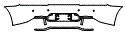 2021 Mercedes Benz AMG GT 4-door Coupe Coupe GT Rear Bumper Kit