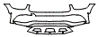 2023 Mercedes Benz GLC Coupe 300 AMG Line Bumper Kit - PPF