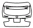 2021 Mercedes Benz GLC SUV Trunk Lid Kit - PPF