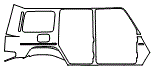 2019 Mercedes Benz G-Class SUV  AMG Line Rear Fender Kit - PPF
