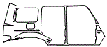 2023 Mercedes Benz G-Class SUV Rear Fender Kit - PPF