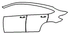 2017 Mercedes Benz GLC Coupe  Base Door and Rear Fender Kit - PPF