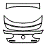2019 Mercedes Benz GLC Coupe Trunk Lid Kit - PPF