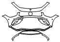 2019 Mercedes Benz AMG GT 4-door Coupe 4 Door Coupe Bumper Kit - PPF