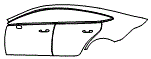 2022 Mercedes Benz AMG GT 4-door Coupe  AMG GT 43 Rear Fender and Door Kit - PPF