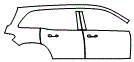 2026 MERCEDES BENZ GLB SUV AMG 35  Rear Fender and Door Kit