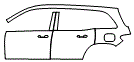 2026 MERCEDES BENZ GLB SUV 250 AMG LINE Rear Fender and Door Kit