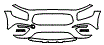 2023 Mercedes Benz GLB SUV AMG 35 Bumper Kit - PPF