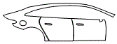 2022 Mercedes Benz EQS Sedan  AMG Line Door and Rear Fender Kit - PPF