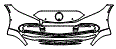 2023 Mercedes Benz EQS Sedan 450 4MATIC Base Bumper Kit - PPF