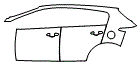 2021 Kia Sportage LX Rear Fender and Door Kit - PPF