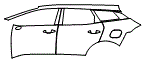2025 Kia Sportage EX Rear Fender and Door Kit - PPF