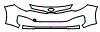 2015 Kia Rio EX Grille and Bumper Kit - PPF