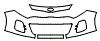 2016 Kia Rio 5-Door Grille and Bumper Kit - PPF
