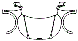 2024 Kia EV6 Full Hood, Fender and Mirror Kit