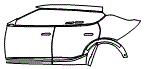 2024 Kia EV6 Wind Door and Rear Fender Kit - PPF