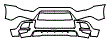2012 Mitsubishi Outlander Sport (Canadian RVR) SE Bumper Kit - PPF