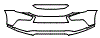 2019 Mitsubishi Outlander Sport (Canadian RVR) GT Bumper Kit - PPF