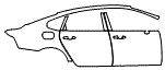 2018 Volvo S90 T5 Base Rear Fender and Door Kit - PPF