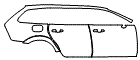 2025 Volvo V90 Cross Country Door and Rear Fender Kit - PPF