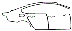 2017 Volvo S90 T5 Base Rear Fender and Door Kit - PPF