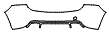 2017 Volvo V60 Cross Country T5 Rear Bumper Kit - PPF