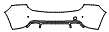 2017 Volvo V60 Cross Country Rear Bumper Kit - PPF