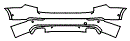 2020 Volvo XC90  T6 Rear Bumper Kit - PPF