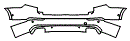 2025 Volvo XC90 (Previous Generation) Rear Bumper Kit - PPF