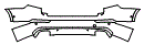 2016 Volvo XC90 T8 Inscription Rear Bumper Kit - PPF