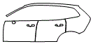 2023 Volvo XC60 Recharge  Bright Door and Rear Fender Kit - PPF
