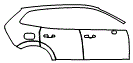 2023 Volvo XC60 Recharge  Bright Door and Rear Fender Kit - PPF