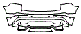 2025 Volvo XC60 Black Edition Ultra Rear Bumper Kit - PPF