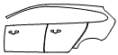 2018 Volvo V60 Door and Rear Fender Kit - PPF