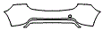 2016 Volvo V60 Rear Bumper Kit - PPF