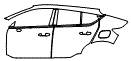 2026 VOLVO EC40 CORE  Rear Fender and Door Kit