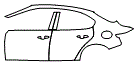 2023 Alfa Romeo Giulia Sprint Rear Fender and Door Kit - PPF