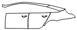 2017 Jaguar XJ R-Sport Rear Fender and Door Kit - PPF