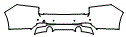 2020 Jaguar XF Sportbrake Prestige Rear Bumper Kit - PPF