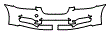 2009 Jaguar XF Bumper Kit - PPF