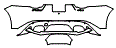 2022 Jaguar F-Type  Base Rear Bumper Kit - PPF