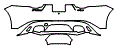 2023 Jaguar F-Type  Base Rear Bumper Kit - PPF