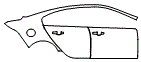 2020 Jaguar XE Rear Fender and Door Kit - PPF