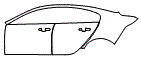 2019 Jaguar XE SV Project8 Door and Rear Fender Kit - PPF