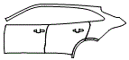 2023 Jaguar F-Pace SVR Door and Rear Fender Kit - PPF