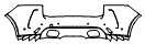 2022 Jaguar F-Pace SVR Rear Bumper Kit - PPF