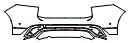 2022 Jaguar F-Pace Base Rear Bumper Kit - PPF