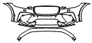 2023 Jaguar F-Pace SVR Bumper Kit - PPF