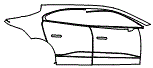 2019 Jaguar I-Pace BASE Door and Rear Fender Kit - PPF
