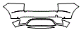 2021 Jaguar E-Pace Rear Bumper Kit - PPF
